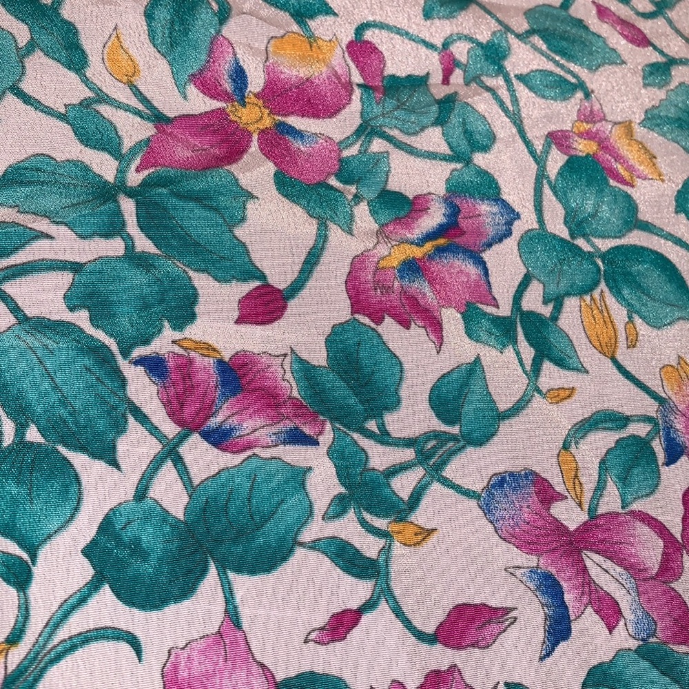 Floral Polyester Fabric - Picture 2 of 6